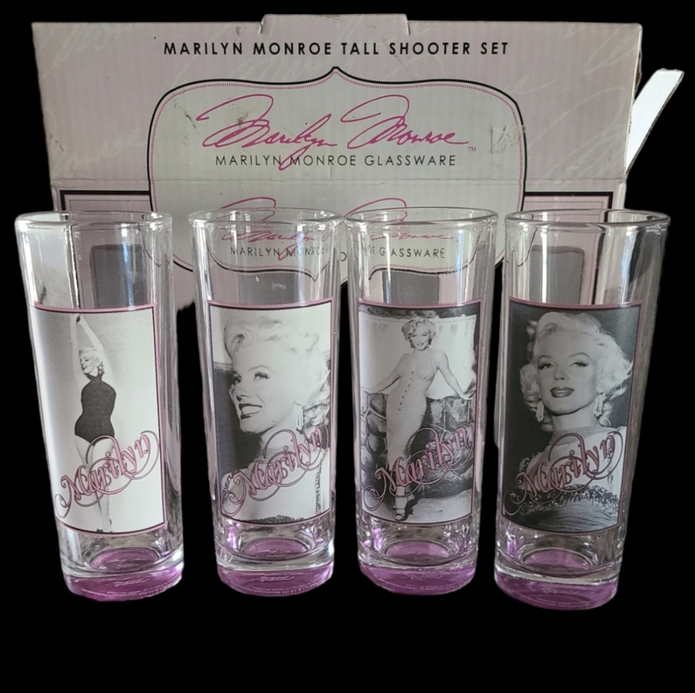 Marilyn Monroe Tall Shooter Shot Glasses